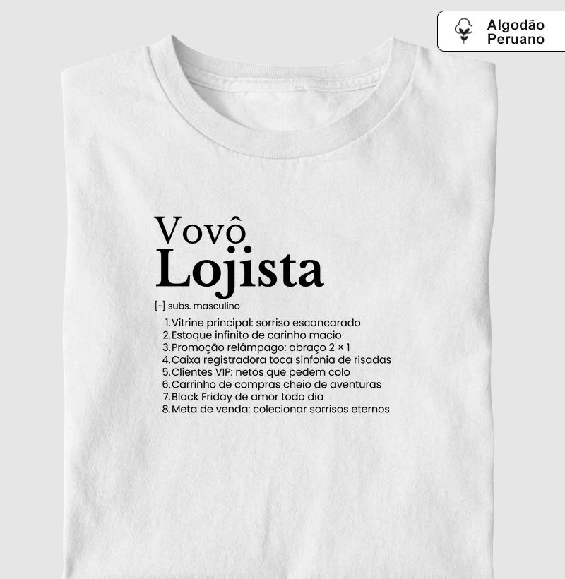 Vovô Lojista - definição (algodão peruano)