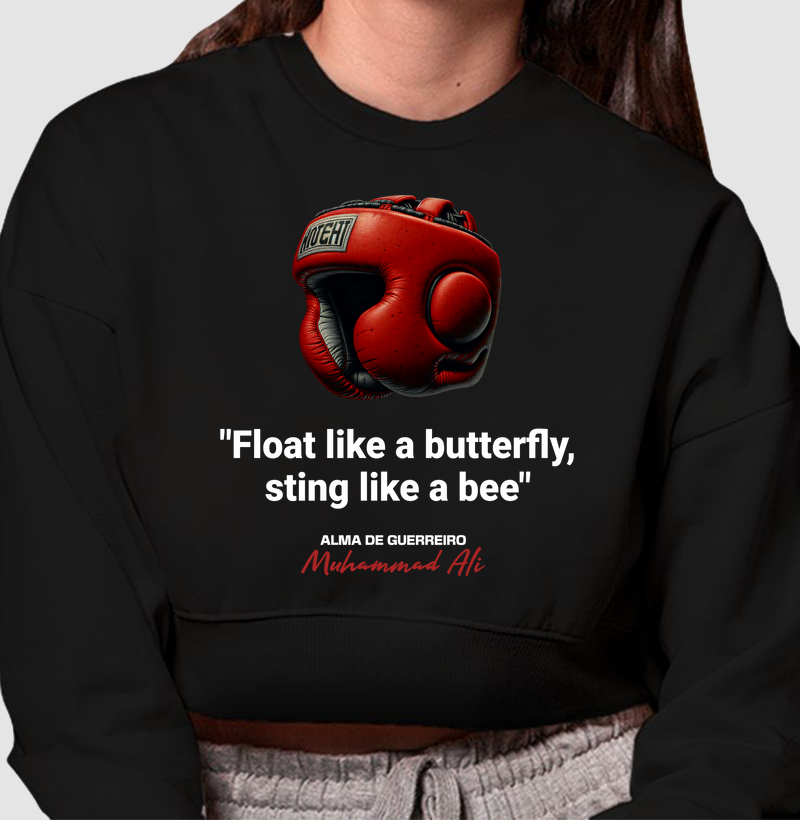 Cropped Moletom ADG Muhammad Ali butterfly