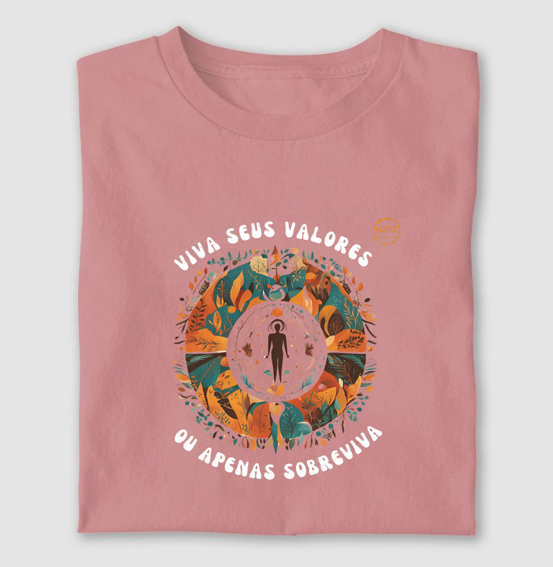 Camiseta KIRI - Viva seus valores, ou apenas sobreviva