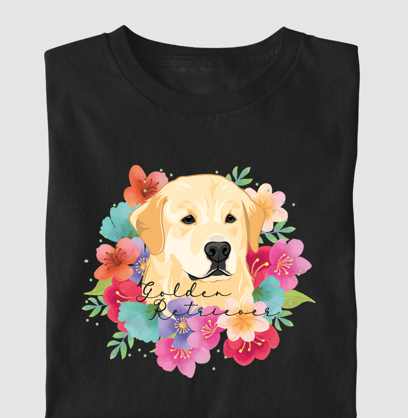Golden Retriever Floral