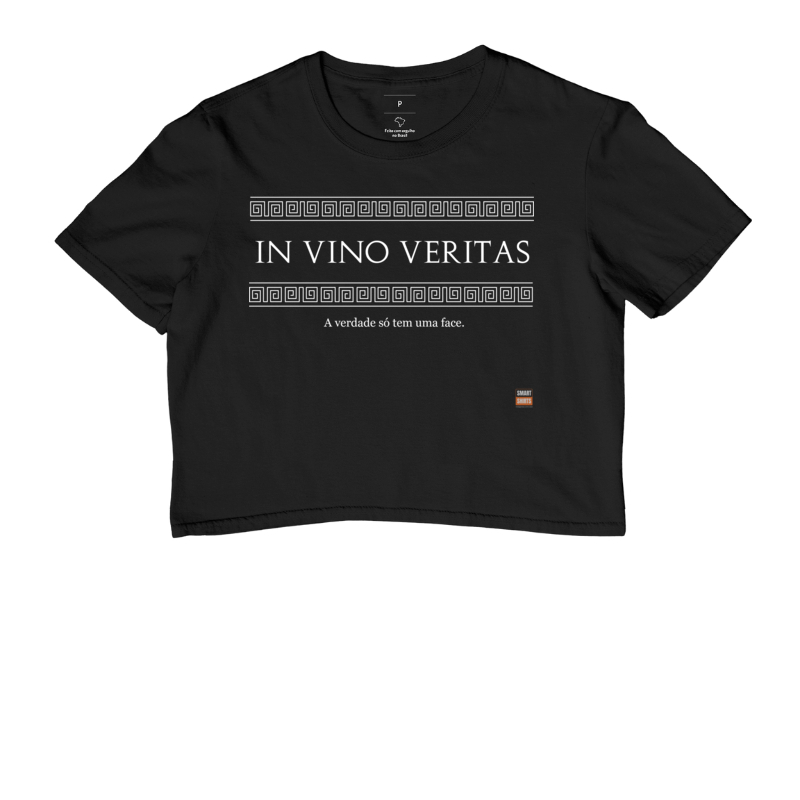 Camiseta Cropped In Vino Veritas