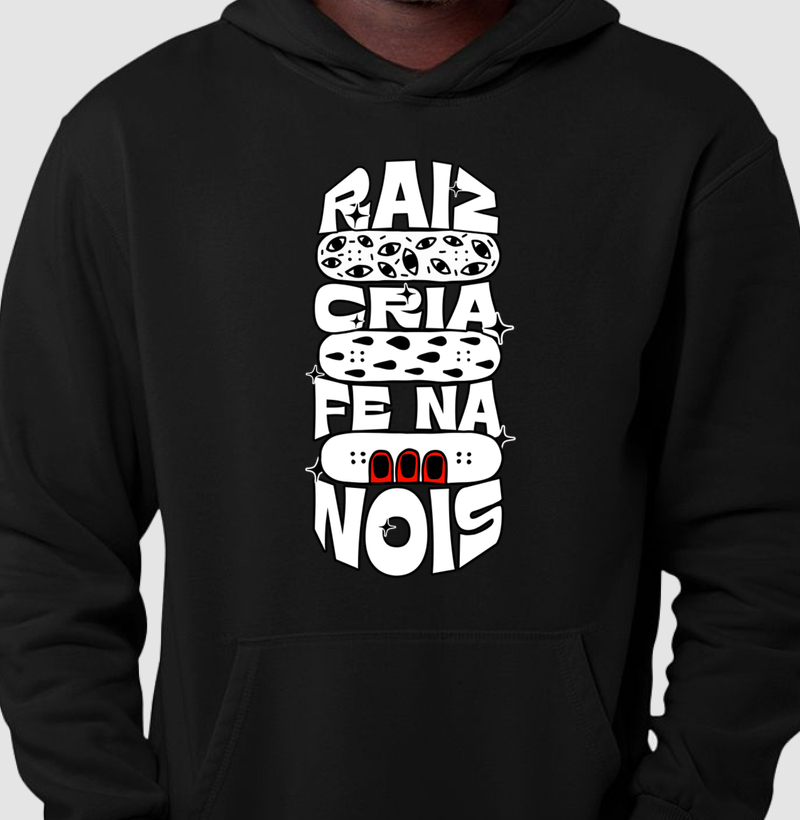 Blusa Moletom canguru com estampa Streetwear