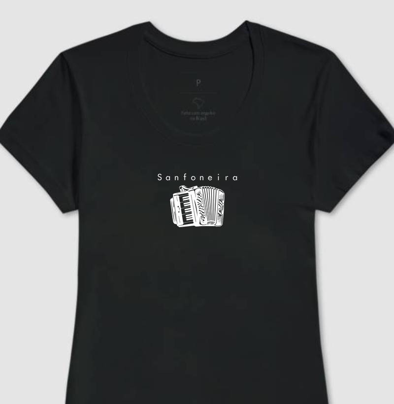 Camiseta Sanfona/Sanfoneira Minimalista - M1