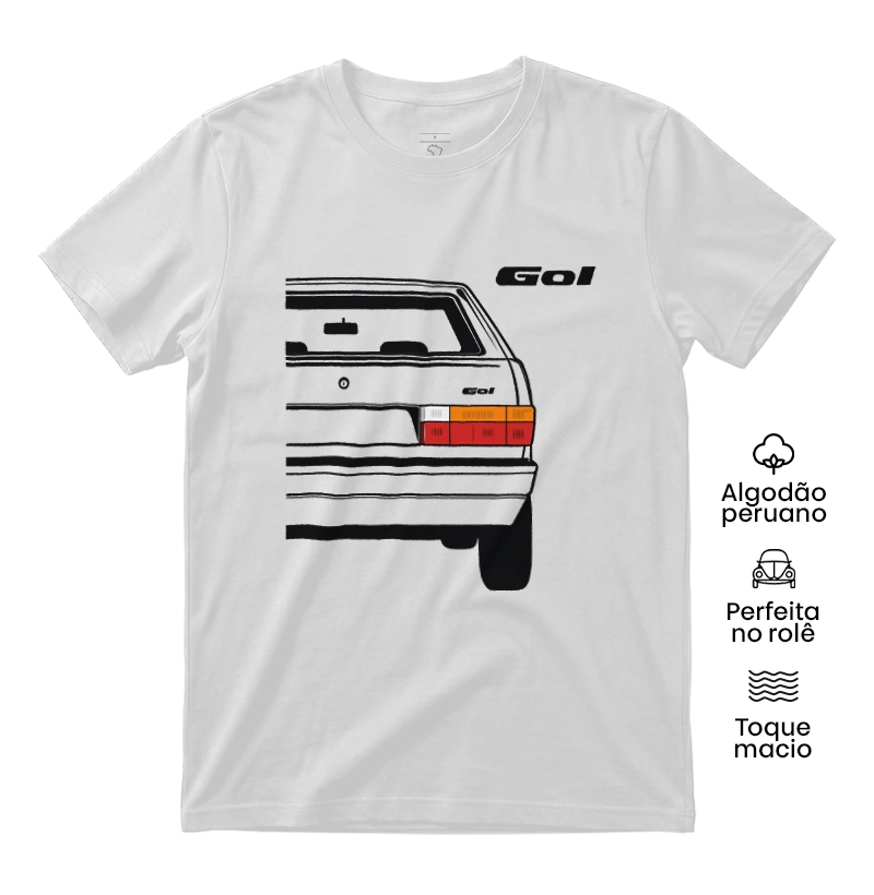 Traseira Quadrado - Camiseta Algodão Peruano