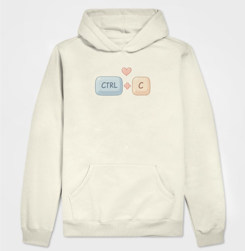 CTRL + C — Mãe/Pai Dev - Hoodie Moletom