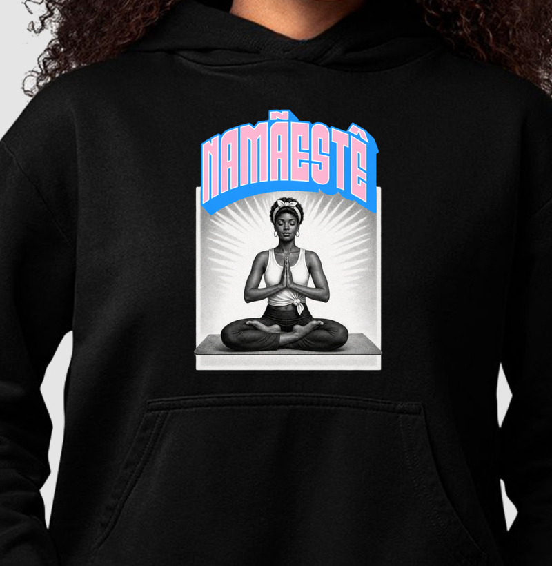 Hoodie moletom Namãestê - Algodão Premium - Anjali Mudra 2