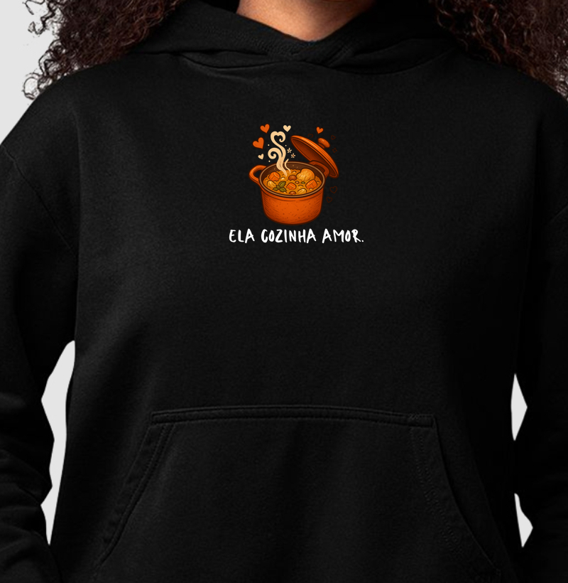 Ela cozinha amor