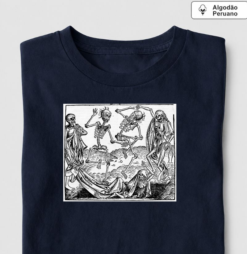 Camiseta Memento Mori II (sem frase) - Camiseta Algodão Peruano