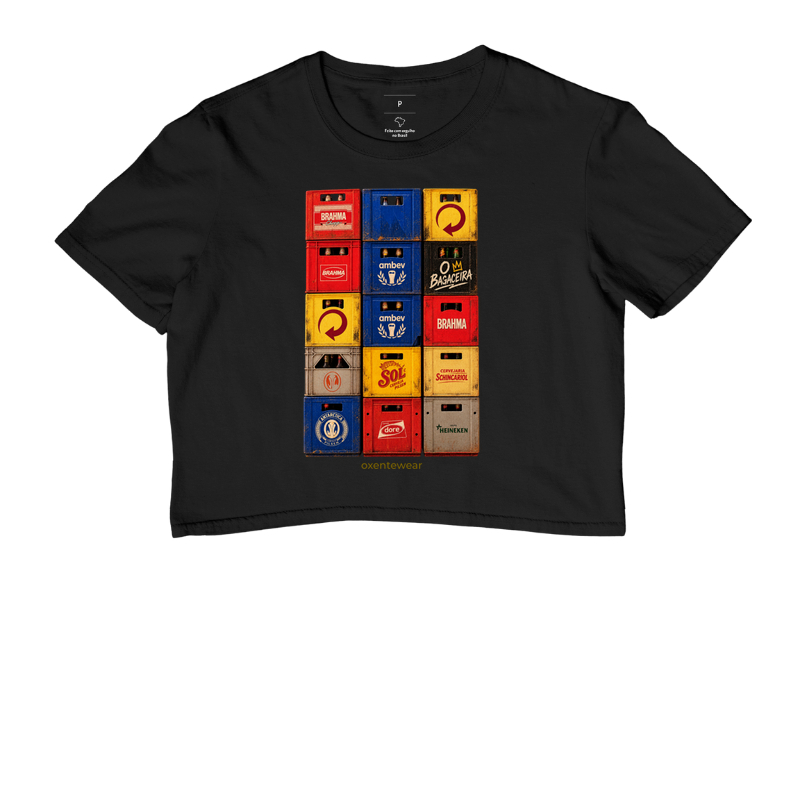 Camiseta Caixas de Cerveja ( O bagaceira )  OxenteWear