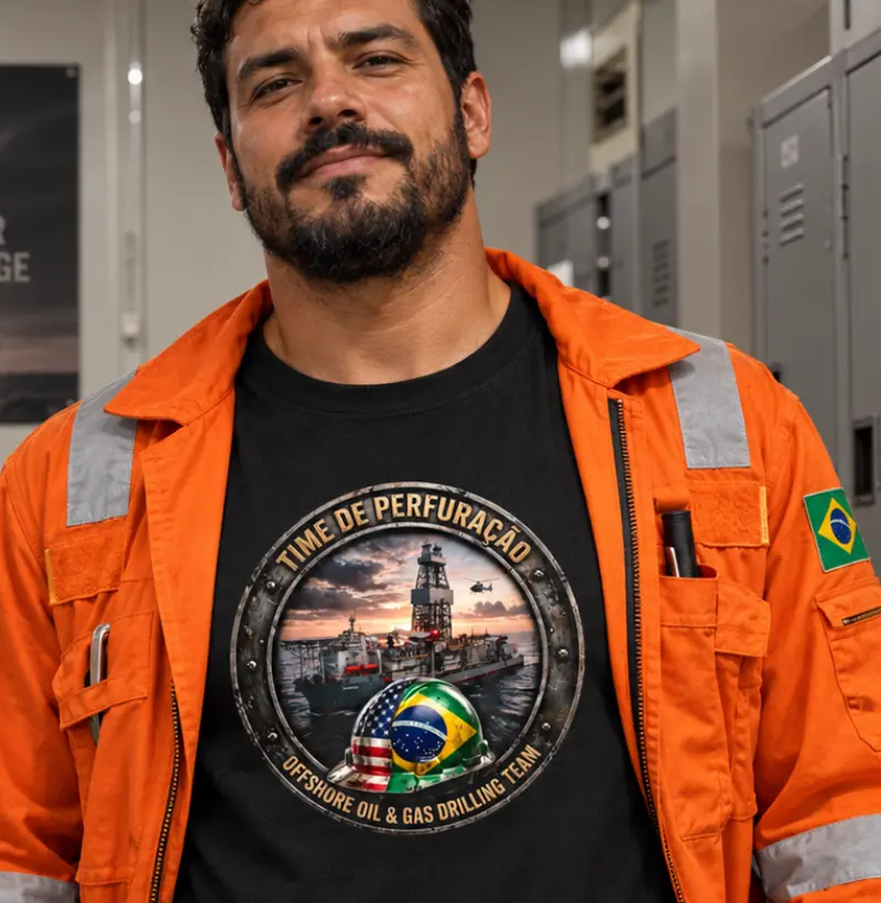 Time de Perfuração Navio Sonda DS-4 - Camiseta