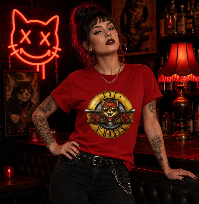 Cat 'N Roses