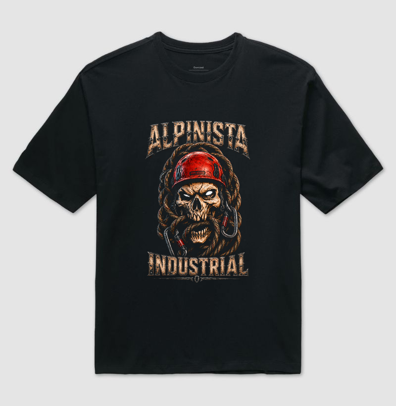 Caveira Agressiva Alpinista Industrial Rope Access