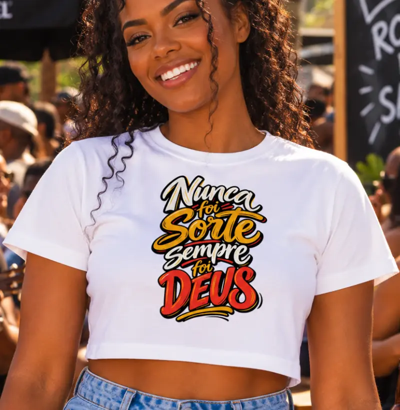 Nunca foi sorte sempre foi Deus - Cropped