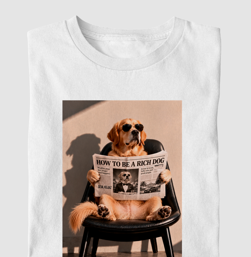 💸 How to Be a Rich Dog – Versão Golden Retriever 🐾👑