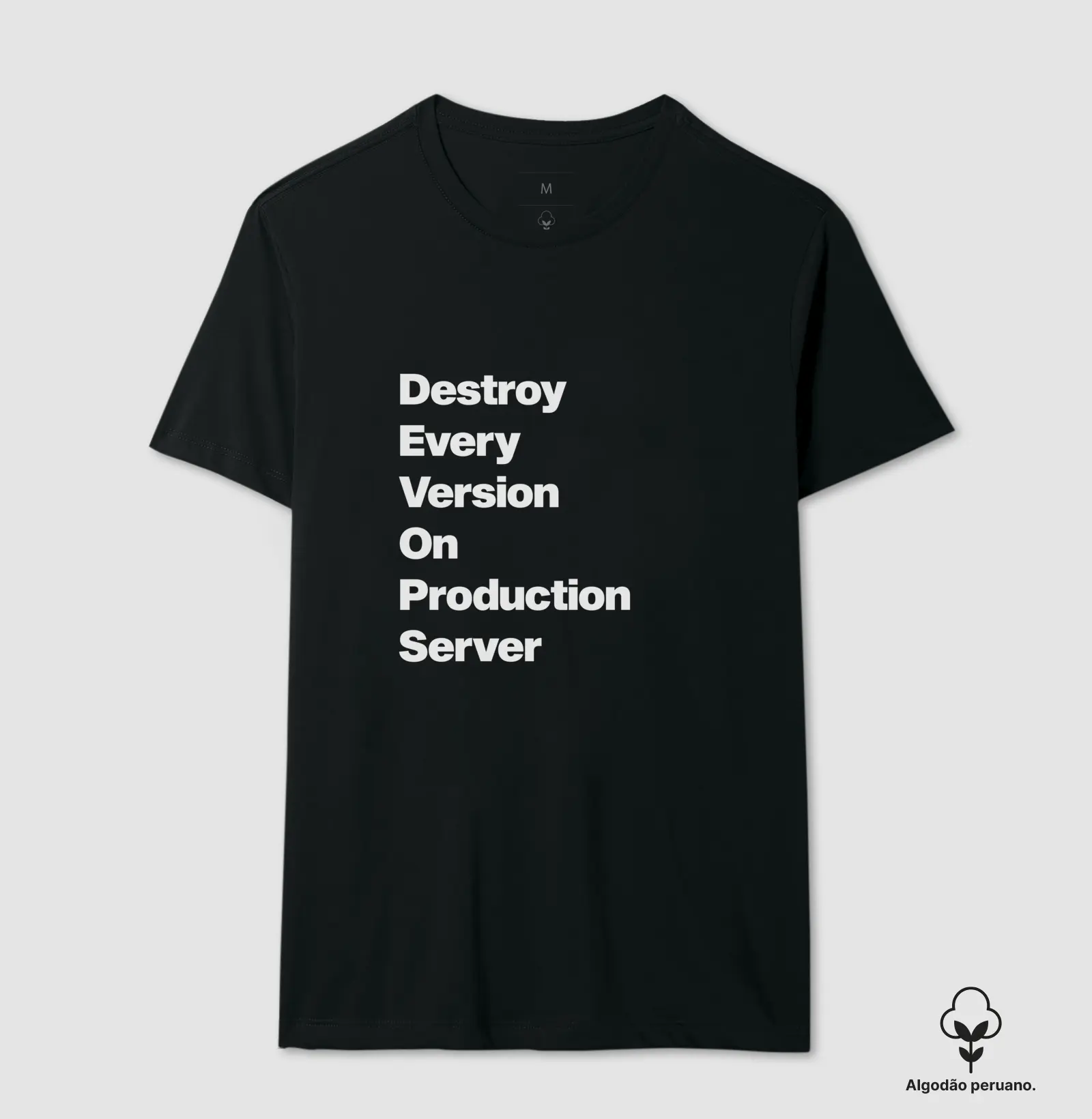 Camiseta Premium - DEVOPS Acróstico