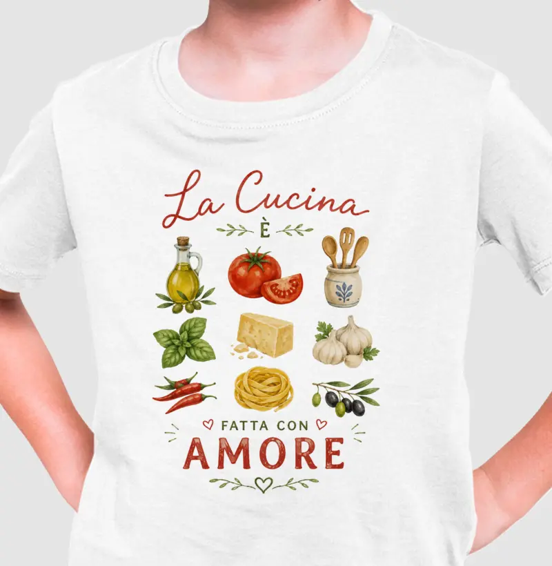 Camiseta Kids Cucina e Amore