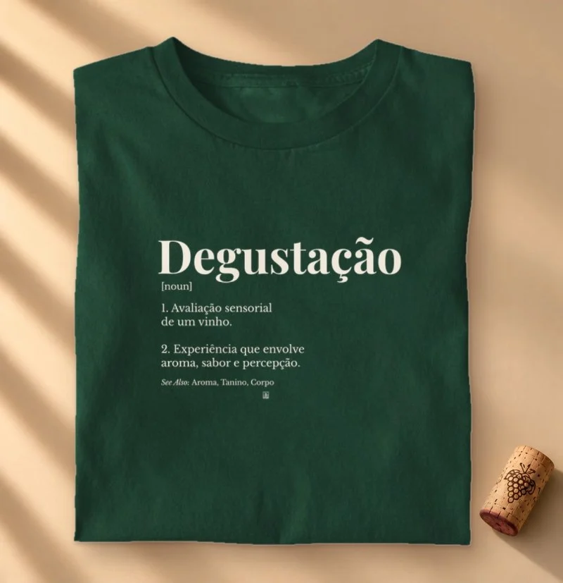Camiseta Degustação — Wine Dictionary - Camiseta