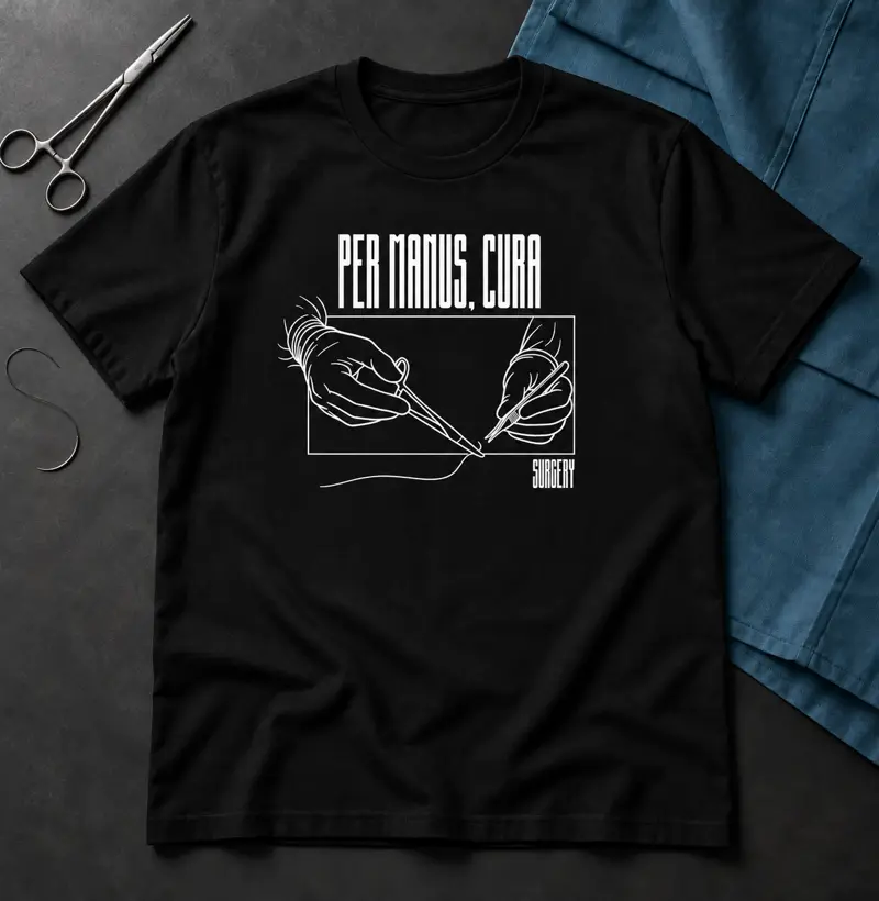 Camiseta — Cirurgia: Per manus, cura