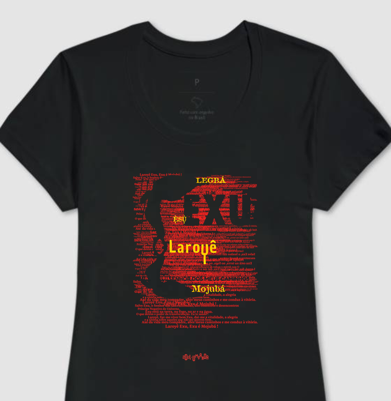 camiseta EXU oração feminina