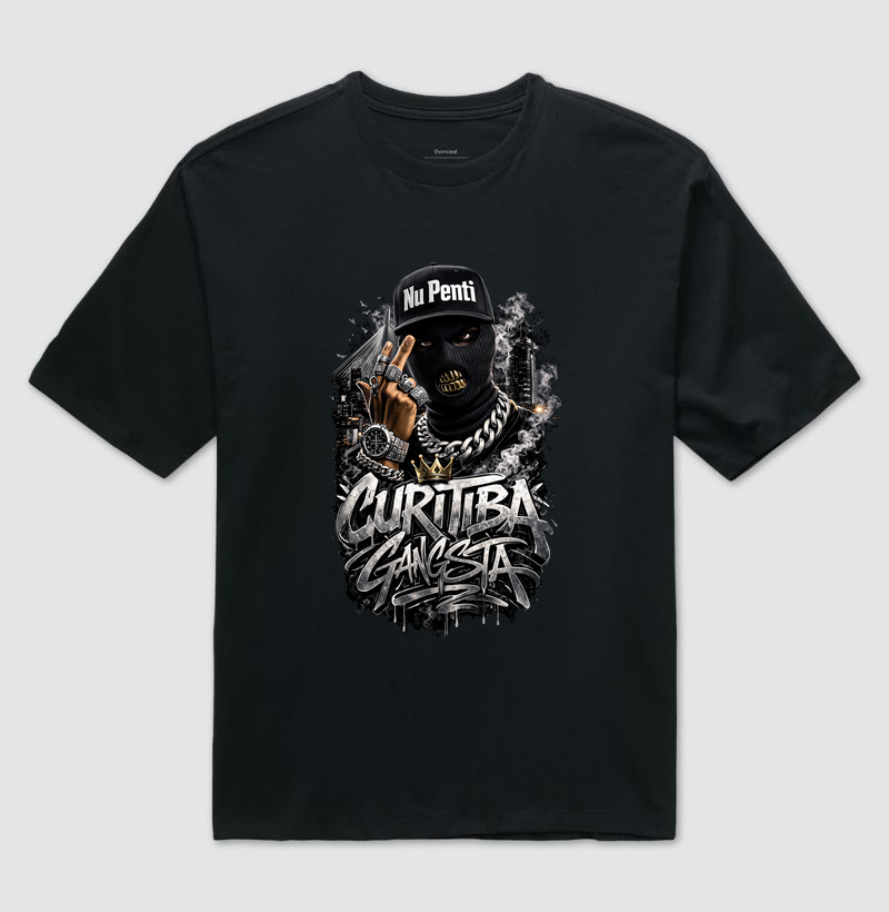 Camiseta Oversized Curitiba Gangsta – Nu Penti