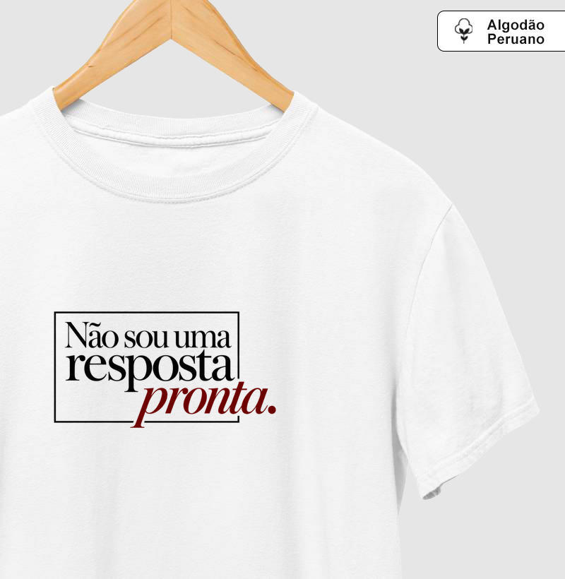 Resposta Aberta - Camiseta Algodão Peruano