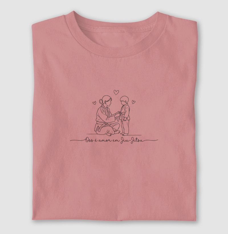 Camiseta Oss é amor em Jiu-Jitsu
