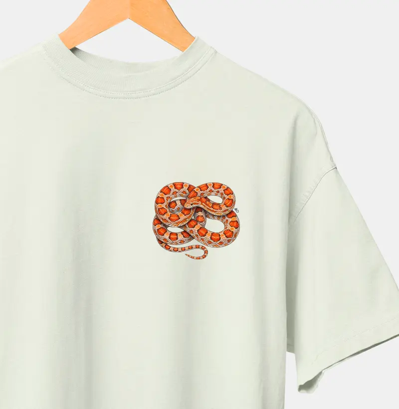 Répteis - Mini - Corn Snake - Oversized - Camiseta Oversized