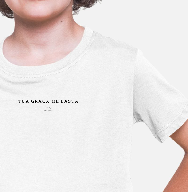 Camiseta Infantil Tua Graça me Basta