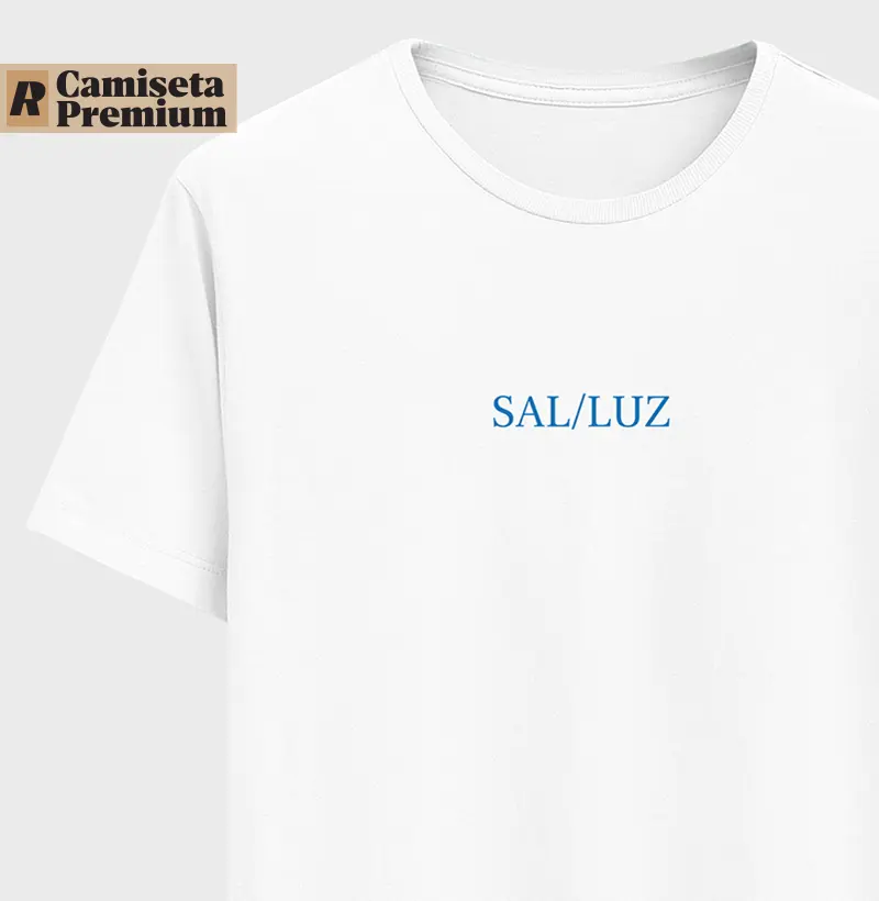 camiseta SAL/LUZ - Algodão Peruano