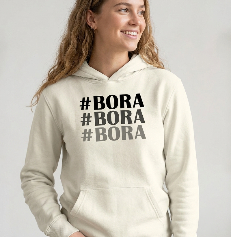 Moletom Unissex Gamer "#Bora #Bora #Bora"