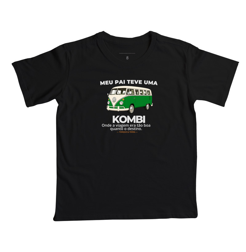 Meu pai teve uma - KOMBI - verde com off-white