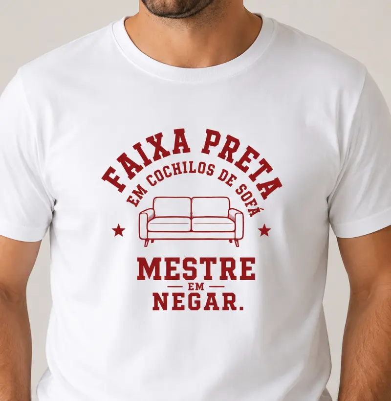 Faixa Preta em Cochilos de Sofá. Mestre em Negar.