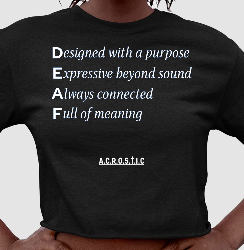 D.E.A.F | a.c.r.o.s.t.i.c