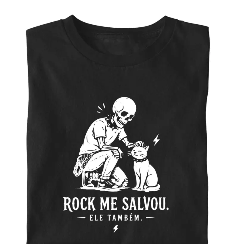 Camiseta O Rock Me Salvou | Pets