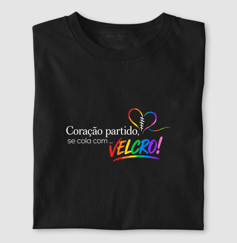Coração Partido se Cola com Velcro
