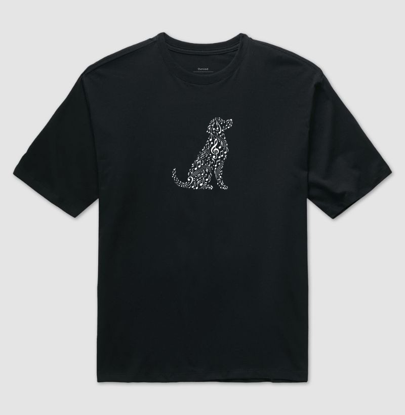 Cão Musical - Camiseta Oversized