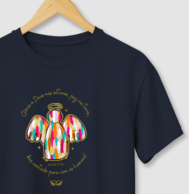 Camiseta Natal Glória a Deus nas Alturas