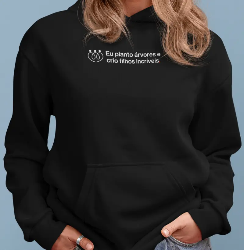 Eu planto árvores e crio filhos incríveis - minimalista HOODIE