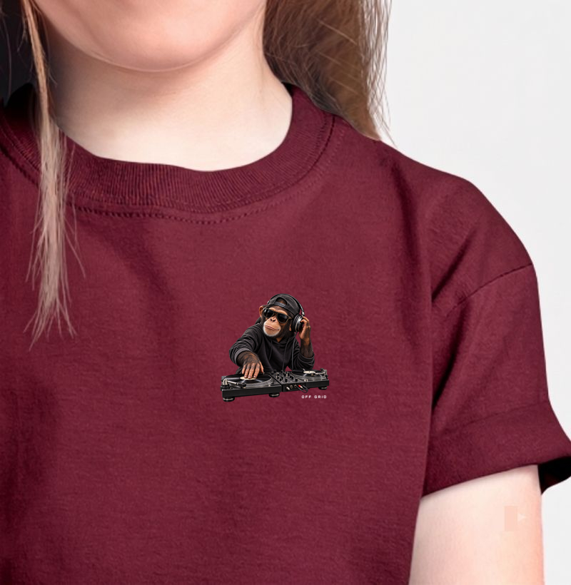 Macaco DJ - Camiseta Infantil