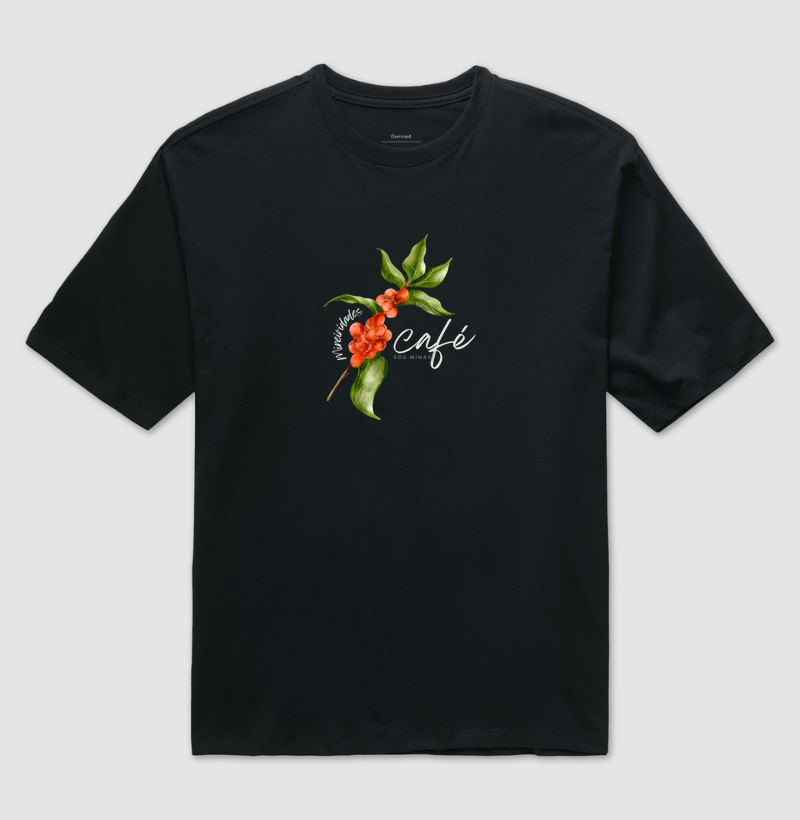 Camiseta Oversized Ramo de Café | Cultura Cafeeira Mineira