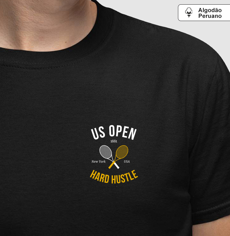 US Open - Hard Hustle - Algodão Premium Peruano - minimalista