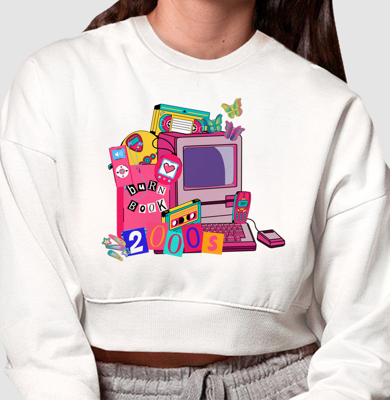 Collage Y2K - Moletom Cropped