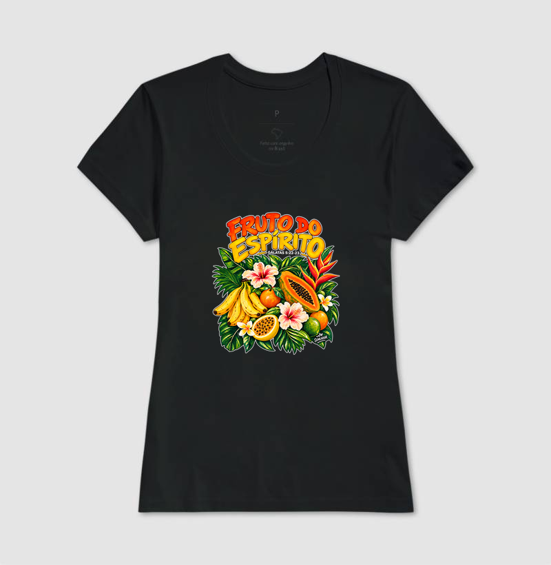 Camiseta Feminina Cristã Fruto do Espírito