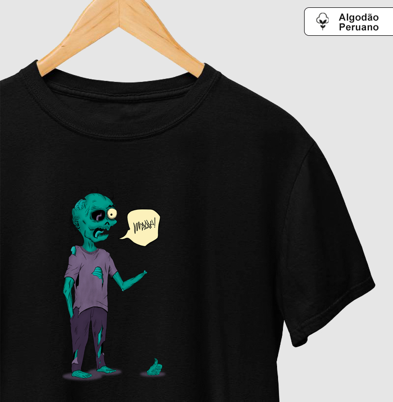 Camiseta Algodão Peruano Zumbi OK - Camiseta Algodão Peruano