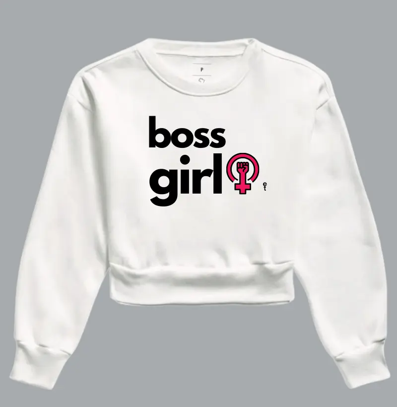 Moletom Cropped Boss Girls