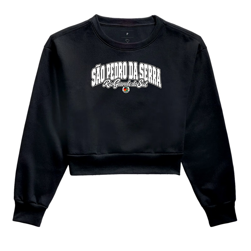 São Pedro da Serra – Rio Grande do Sul  - Cropped Moletom