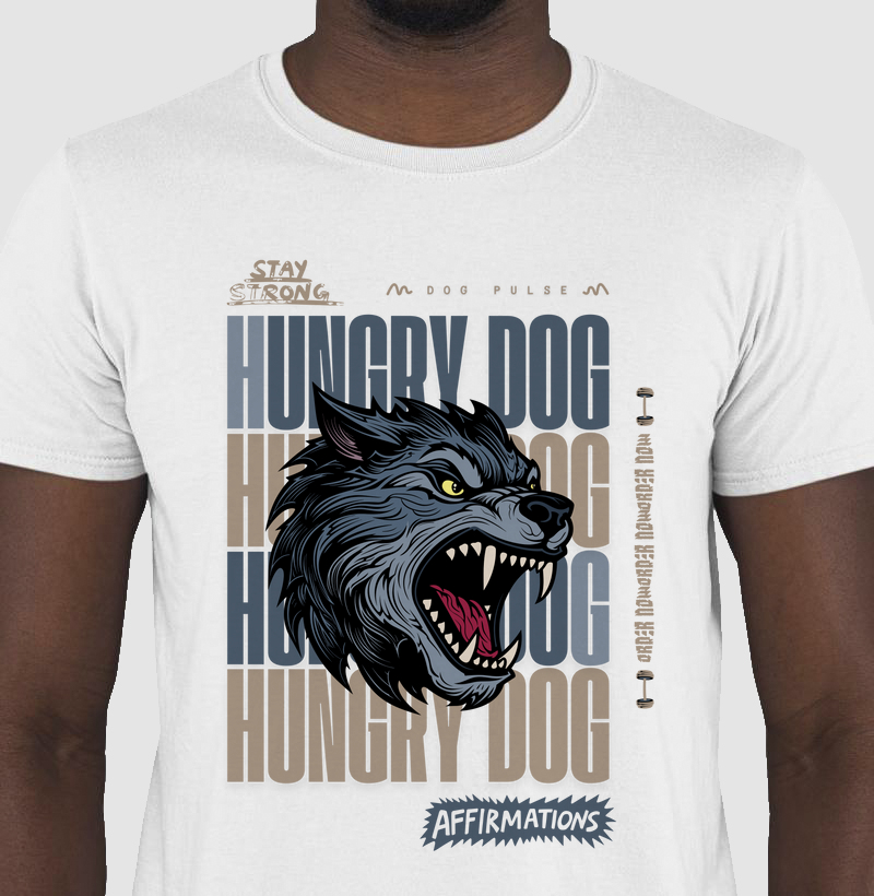 Camiseta Dog Pulse Stay Strong White