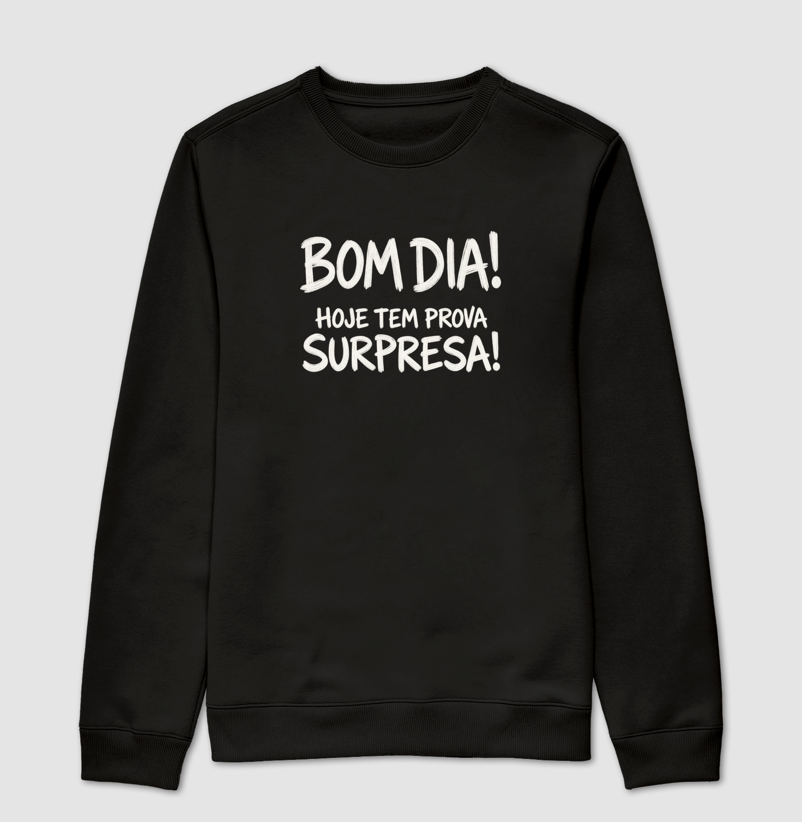 Bom dia! Hoje tem prova surpresa!