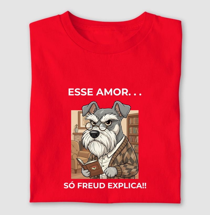 AMOR SCHNAUZER - FREUD - Camiseta