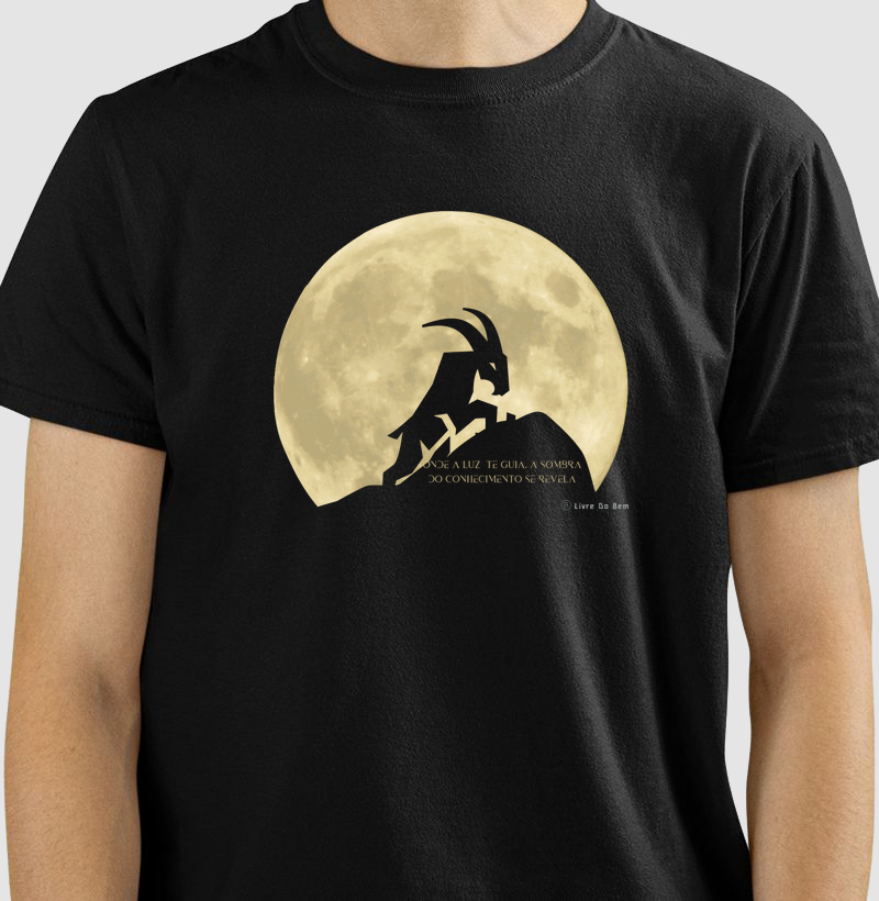 Camiseta maçonaria - Bode no luar